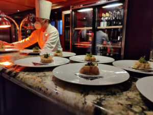 Napoleon of Poached Williams Pear