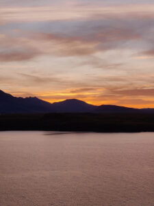 Sonnenaufgang in Reykjavik