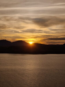 Sonnenaufgang in Reykjavik