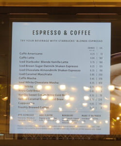 Starbucks - Karte