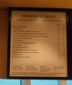 Starbucks - Karte