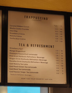 Starbucks - Karte