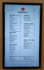 Food Republic - Speisekarte