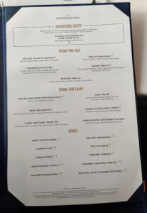 Hudson´s Abendessen