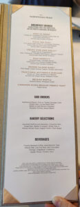 Hudson´s Frühstück