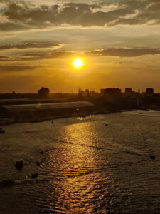 Sonnenuntergang in Amsterdam