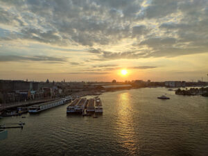 Sonnenuntergang in Amsterdam