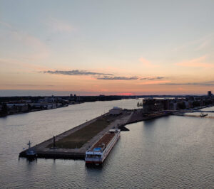 Morgenröte in Amsterdam