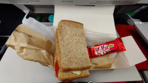 Käsesandwich und Kitkat
