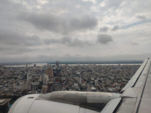 Anflug auf Guayaquil