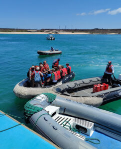 Boarding per Zodiac