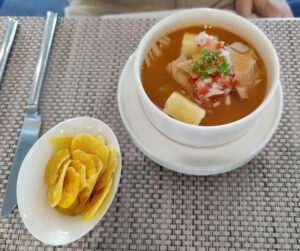 Galapagos Thunfisch Zwiebelsuppe