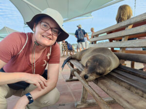 Selfie mit Seelöwe