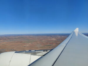Anflug auf Madrid