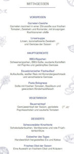 Mittagessen Tag 2