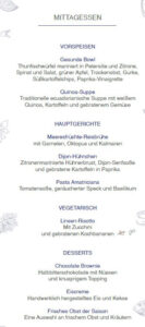 Mittagessen Tag 6