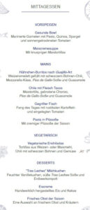 Mittagessen Tag 7