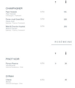 Weinkarte