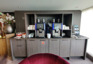 Kaffee-Ecke in der Lounge