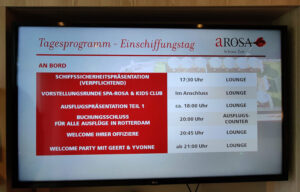 Tagesprogramm Tag 1