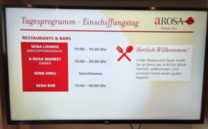 Tagesprogramm Tag 1