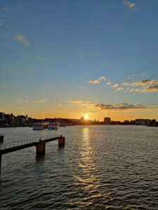 Sonnenuntergang in Amsterdam