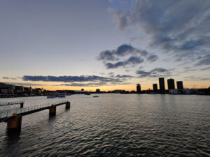 Sonnenuntergang in Amsterdam