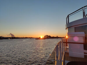 Sonnenaufgang in Amsterdam
