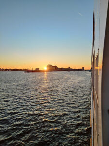 Sonnenaufgang in Amsterdam