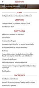 Abendessen Tag 1
