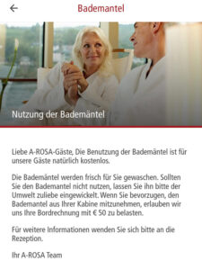 Preis für Bademantel
