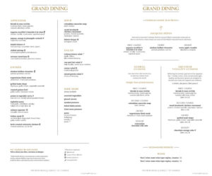 The Grand Dining Room - Musterkarte