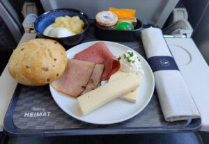 Frühstück in der Business Class