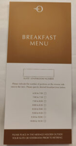 Room Service Frühstück