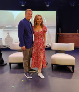 Frank A. Del Rio und Taufpatin Giada de Laurentiis