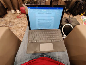 Arbeiten in der Lounge