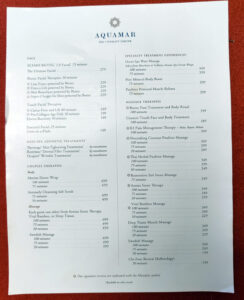 Anwendungen Aquamar Spa