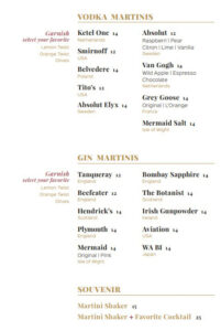 Martinis