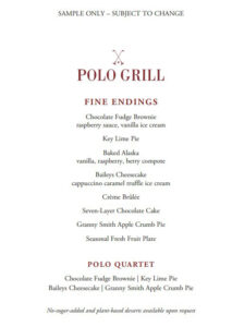 Polo Grill - Musterkarte