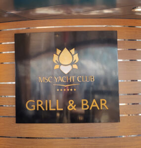 MSC Yacht Club Grill & Bar