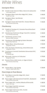 Weinkarte