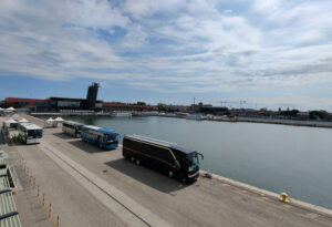 mit dem Bus geht es weiter nach Fusina