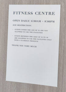 Fitness Centre