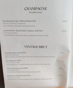 Connoisseur´s Wine List
