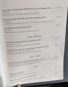Connoisseur´s Wine List