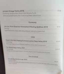 Connoisseur´s Wine List