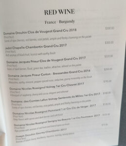 Connoisseur´s Wine List