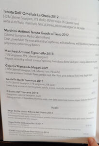 Connoisseur´s Wine List