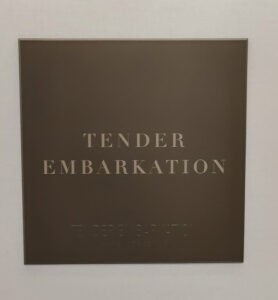 Tender Embarkation