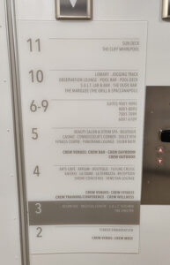 Orientierung im Crewbereich
